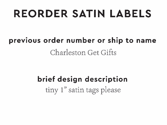PPLR_HIDDEN_PRODUCT Reorder Previous Label Design - SATIN