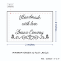 PPLR_HIDDEN_PRODUCT Double Heart Border (2"x3" Cotton - 12 labels/set)