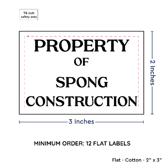 PPLR_HIDDEN_PRODUCT Large Text Only Label (2"x3"-Cotton)