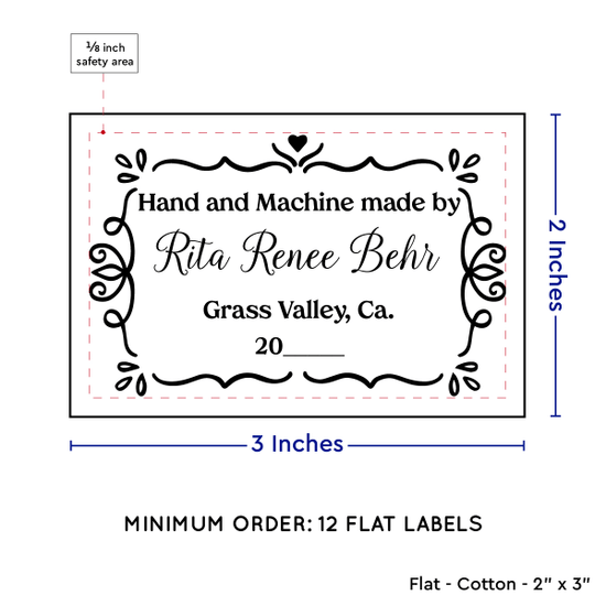 PPLR_HIDDEN_PRODUCT Swirl Accent Border (2"x3" Cotton - 12 labels/set)