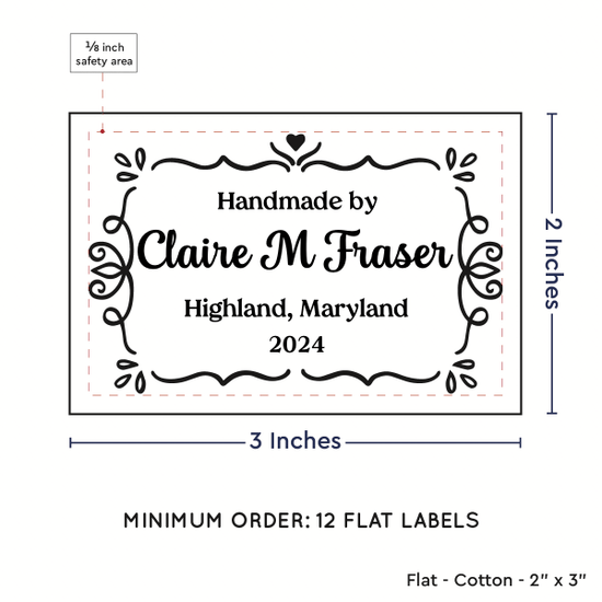 PPLR_HIDDEN_PRODUCT Swirl Accent Border (2"x3" Cotton - 12 labels/set)