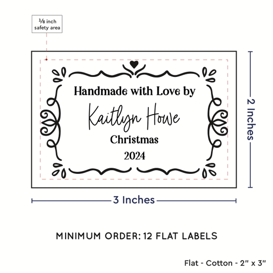 PPLR_HIDDEN_PRODUCT Swirl Accent Border (2"x3" Cotton - 12 labels/set)