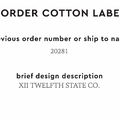PPLR_HIDDEN_PRODUCT Reorder Previous Label Design - COTTON