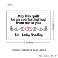 PPLR_HIDDEN_PRODUCT Double Heart Quote (2"x3" Cotton - 12 labels/set)