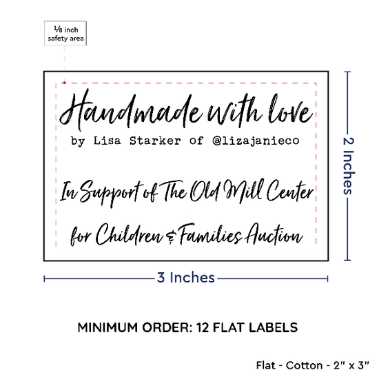 PPLR_HIDDEN_PRODUCT Large Text Only Label (2"x3"-Cotton)