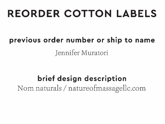 PPLR_HIDDEN_PRODUCT Reorder Previous Label Design - COTTON