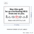 PPLR_HIDDEN_PRODUCT Double Heart Quote (2"x3" Cotton - 12 labels/set)