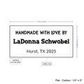 PPLR_HIDDEN_PRODUCT Text Only Medium Large Label (1.5"x3"-Cotton)