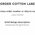 PPLR_HIDDEN_PRODUCT Reorder Previous Label Design - COTTON