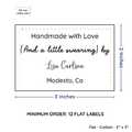 PPLR_HIDDEN_PRODUCT Large Text Only Label (2"x3"-Cotton)