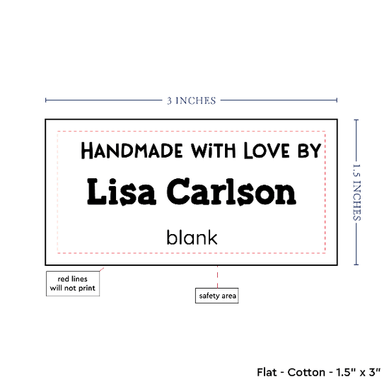 PPLR_HIDDEN_PRODUCT Text Only Medium Large Label (1.5"x3"-Cotton)
