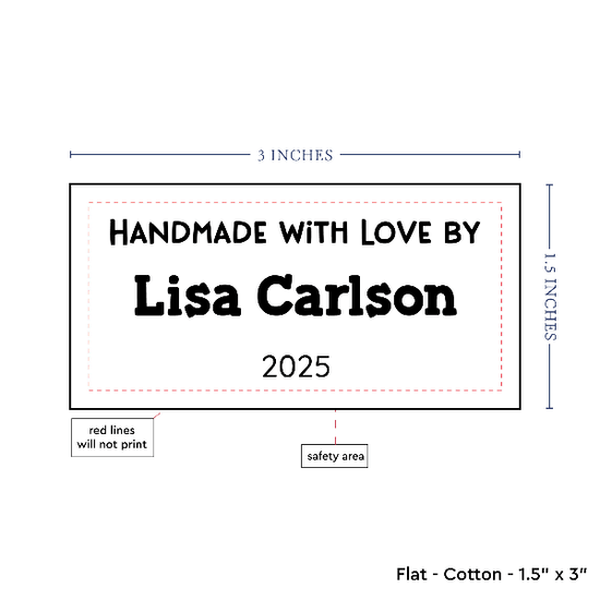 PPLR_HIDDEN_PRODUCT Text Only Medium Large Label (1.5"x3"-Cotton)