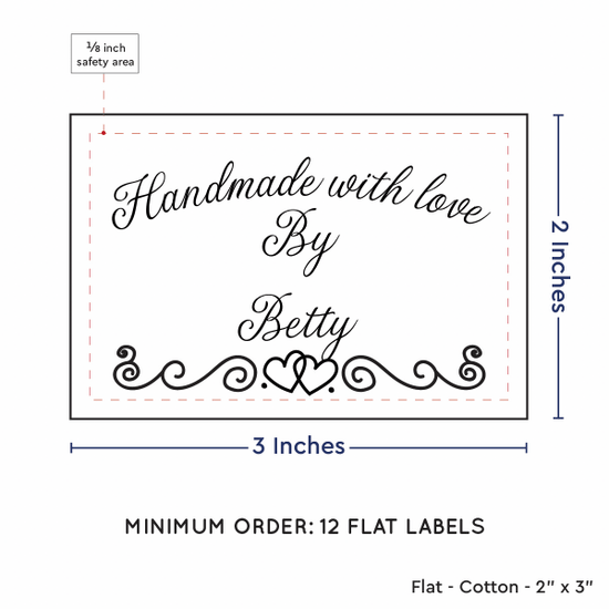 PPLR_HIDDEN_PRODUCT Double Heart Border (2"x3" Cotton - 12 labels/set)