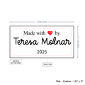 PPLR_HIDDEN_PRODUCT Text Only Medium Large Label (1.5"x3"-Cotton)