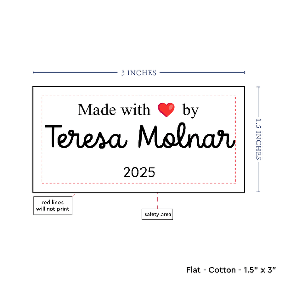 PPLR_HIDDEN_PRODUCT Text Only Medium Large Label (1.5"x3"-Cotton)