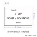 PPLR_HIDDEN_PRODUCT Large Text Only Label (2"x3"-Cotton)