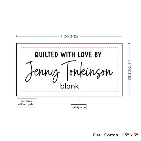 PPLR_HIDDEN_PRODUCT Text Only Medium Large Label (1.5"x3"-Cotton)