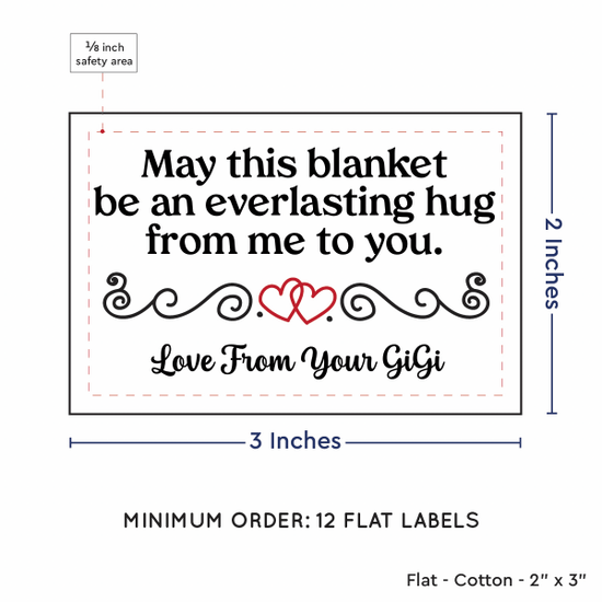 PPLR_HIDDEN_PRODUCT Double Heart Quote (2"x3" Cotton - 12 labels/set)