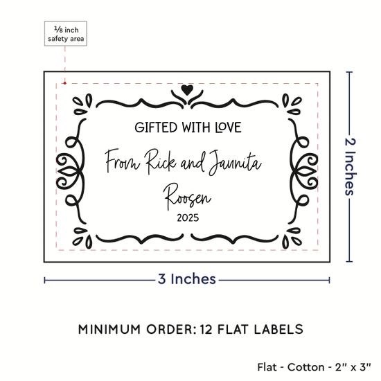 PPLR_HIDDEN_PRODUCT Swirl Accent Border (2"x3" Cotton - 12 labels/set)