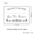PPLR_HIDDEN_PRODUCT Double heart border with Fill in Blanks (2"x3" Cotton - 12 labels/set)