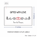 PPLR_HIDDEN_PRODUCT Double Heart Quote (2"x3" Cotton - 12 labels/set)