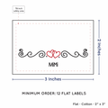 PPLR_HIDDEN_PRODUCT Double Heart Quote (2"x3" Cotton - 12 labels/set)