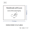 PPLR_HIDDEN_PRODUCT Large Text Only Label (2"x3"-Cotton)