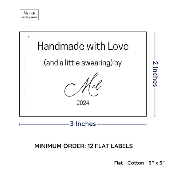 PPLR_HIDDEN_PRODUCT Large Text Only Label (2"x3"-Cotton)