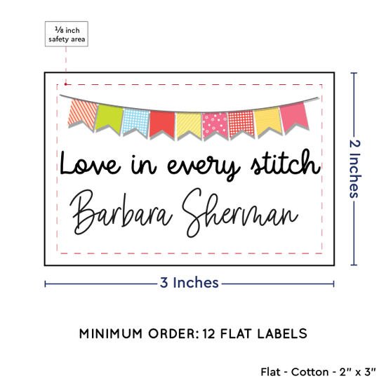 PPLR_HIDDEN_PRODUCT Colorful Banner (2"x3" Cotton - 12 labels/set)