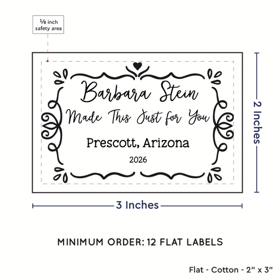 PPLR_HIDDEN_PRODUCT Swirl Accent Border (2"x3" Cotton - 12 labels/set)