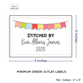 PPLR_HIDDEN_PRODUCT Colorful Banner (2"x3" Cotton - 12 labels/set)
