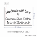 PPLR_HIDDEN_PRODUCT Double Heart Border (2"x3" Cotton - 12 labels/set)