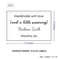 PPLR_HIDDEN_PRODUCT Large Text Only Label (2"x3"-Cotton)