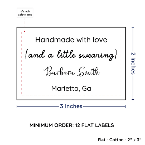 PPLR_HIDDEN_PRODUCT Large Text Only Label (2"x3"-Cotton)