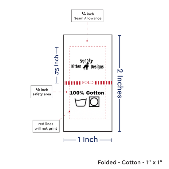 PPLR_HIDDEN_PRODUCT Print Your Logo or Image on FOLDED Cotton Tags