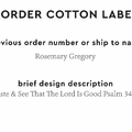 PPLR_HIDDEN_PRODUCT Reorder Previous Label Design - COTTON