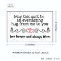 PPLR_HIDDEN_PRODUCT Double Heart Quote (2"x3" Cotton - 12 labels/set)