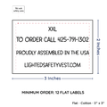 PPLR_HIDDEN_PRODUCT Large Text Only Label (2"x3"-Cotton)