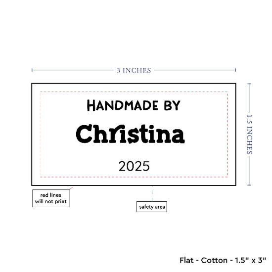PPLR_HIDDEN_PRODUCT Text Only Medium Large Label (1.5"x3"-Cotton)