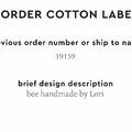 PPLR_HIDDEN_PRODUCT Reorder Previous Label Design - COTTON