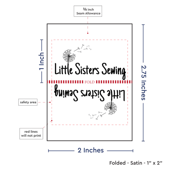 PPLR_HIDDEN_PRODUCT Print your Logo or Image on Satin Tags (2" wide - Satin)