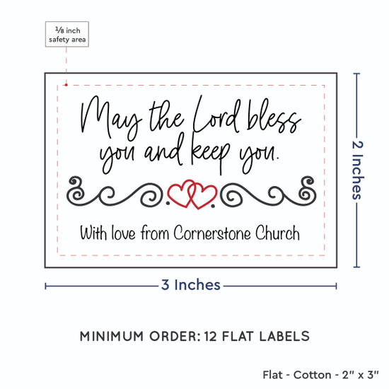 PPLR_HIDDEN_PRODUCT Double Heart Quote (2"x3" Cotton - 12 labels/set)