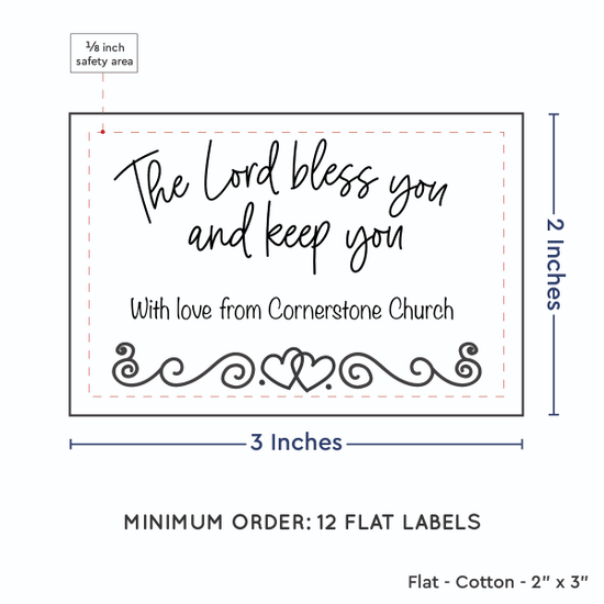 PPLR_HIDDEN_PRODUCT Double Heart Border (2"x3" Cotton - 12 labels/set)