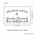 PPLR_HIDDEN_PRODUCT Double Heart Border (2"x3" Cotton - 12 labels/set)