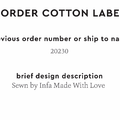 PPLR_HIDDEN_PRODUCT Reorder Previous Label Design - COTTON