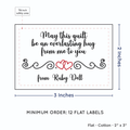 PPLR_HIDDEN_PRODUCT Double Heart Quote (2"x3" Cotton - 12 labels/set)