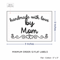 PPLR_HIDDEN_PRODUCT Double Heart Border (2"x3" Cotton - 12 labels/set)