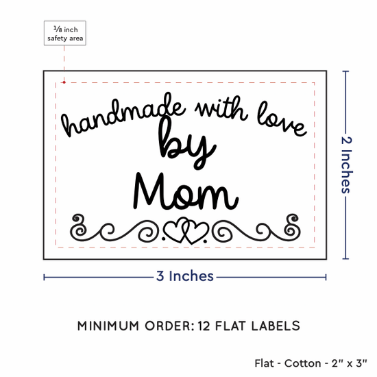 PPLR_HIDDEN_PRODUCT Double Heart Border (2"x3" Cotton - 12 labels/set)