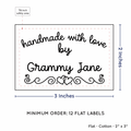 PPLR_HIDDEN_PRODUCT Double Heart Border (2"x3" Cotton - 12 labels/set)
