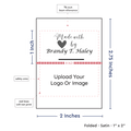 PPLR_HIDDEN_PRODUCT Print your Logo or Image on Satin Tags (2" wide - Satin)